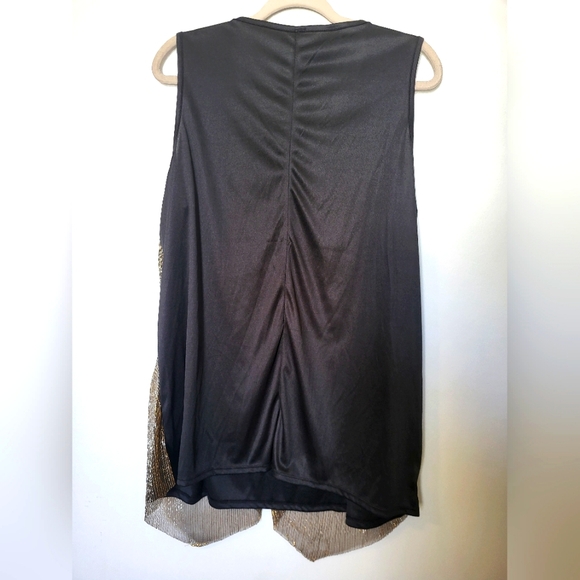 4 for $30 ๐ 2 Dye 4 sparkley sleeveless fooler top size 2X - Picture 2 of 7